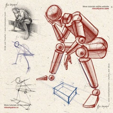 A moment of reflection. Drawing Tutorials in Different Styles. Click the link in the image, for more art from Rim Umyarov. Analytical Drawing, Reflection Drawing, Brain Drawing, Sketching Techniques, Human Anatomy Art, Fantasy Drawings, Heart Hands Drawing, Cloud Drawing, Surrealism Painting