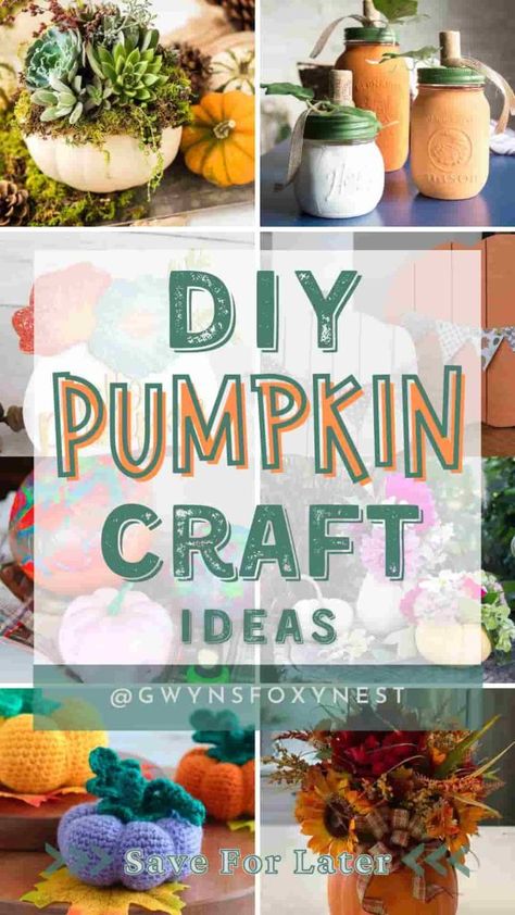 DIY Pumpkin Craft for adults Pumpkin Crafts For Adults, Diy Pumpkin Crafts, Pumpkin Craft Ideas, Craft Ideas For Adults, Diy Pumpkins Crafts, Pumpkin Craft, Group Crafts, Spruce Up Your Home, Diy Pumpkin