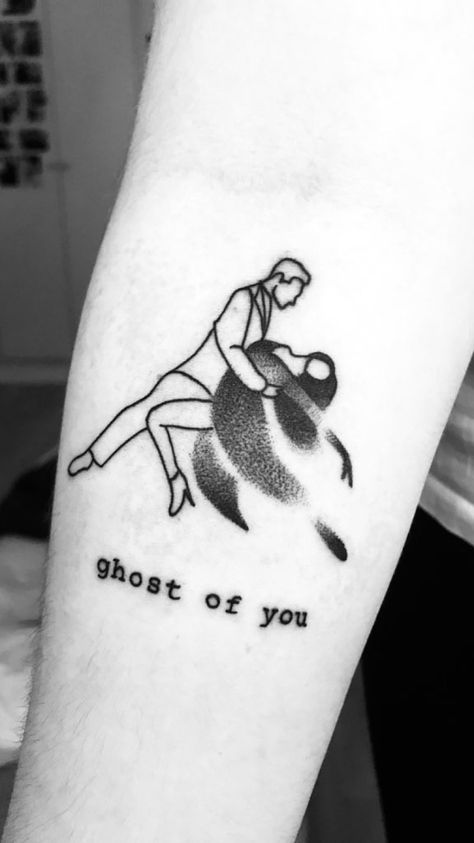 5sos Tattoo, Tattoo Ghost, 5sos Lyrics, Lyric Tattoos, Ghost Tattoo, Ghost Of You, Summer Tattoo, Tattoo Videos, Tattoo Cover-up