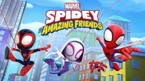 Watch Spidey And His Amazing Friends | Disney+ Spider-man And His Amazing Friends, Spidey Cake, Spidey Party, Super Hero Powers, Matt Dallas, Boys Birthday Party Decorations, Disney App, Spidey And His Amazing Friends, Learning Patience