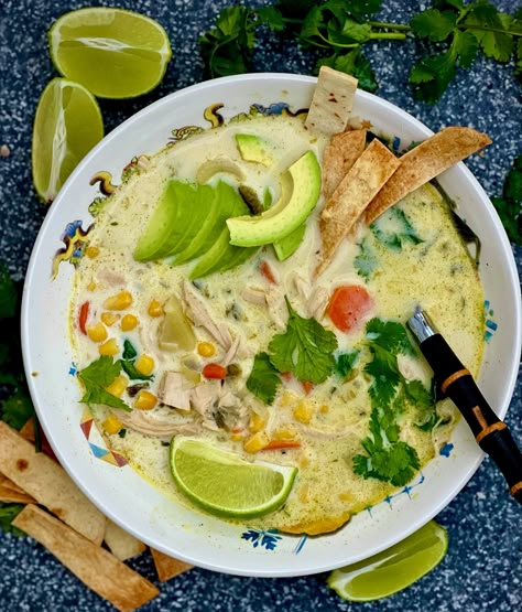 Poblano Chicken Corn Chowder, Chicken And Roasted Poblano Soup, Poblano Chicken Chowder Soup, Chicken Pablo Soup, Chile Poblano Soup, Poblano Chicken Chowder, Poblano Chicken Soup, Chicken Poblano Recipes, Poblano Soup Recipe