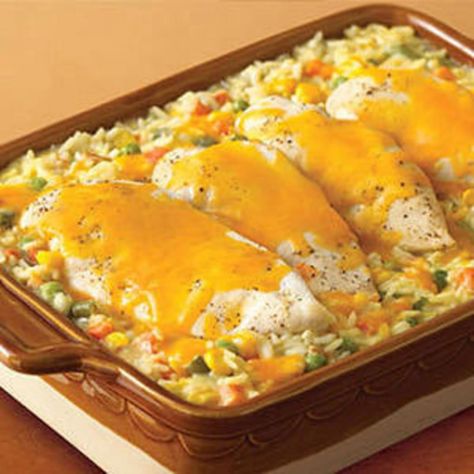 Campbells Chicken And Rice, Cheesy Chicken And Rice Casserole, Cheesy Chicken Rice Casserole, Cheesy Chicken And Rice, Cheesy Chicken Rice, Campbells Soup Recipes, Campbells Recipes, Chicken Recipes Easy Quick, Chicken And Rice Casserole