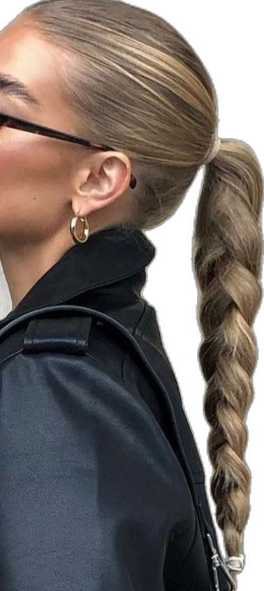 Perfect Slick Back, Slick Back Braid, Hair Slick, Slick Bun, The It Girls, Luxy Hair Extensions, Back Braid, Hair Extension Brands, Cute Hairstyles For School