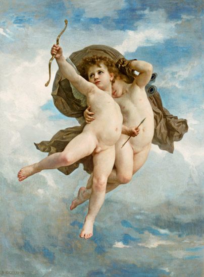 William Adolphe Bouguereau - L''Amour Vainqueur Cupid Pictures, Adolphe Bouguereau, William Adolphe, Cupid And Psyche, William Adolphe Bouguereau, Academic Art, Painting Reproductions, Love Painting, Figure Painting