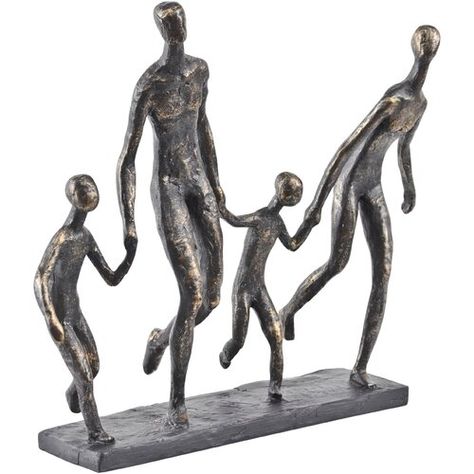 Covington Family of Four Holding Hands Figurine Bloomsbury Market Hands Sculpture, Family Sculpture, London Wall Art, Family Figurine, Nature Art Prints, Hand Sculpture, Resin Sculpture, Family Of Four, Music Wall Art