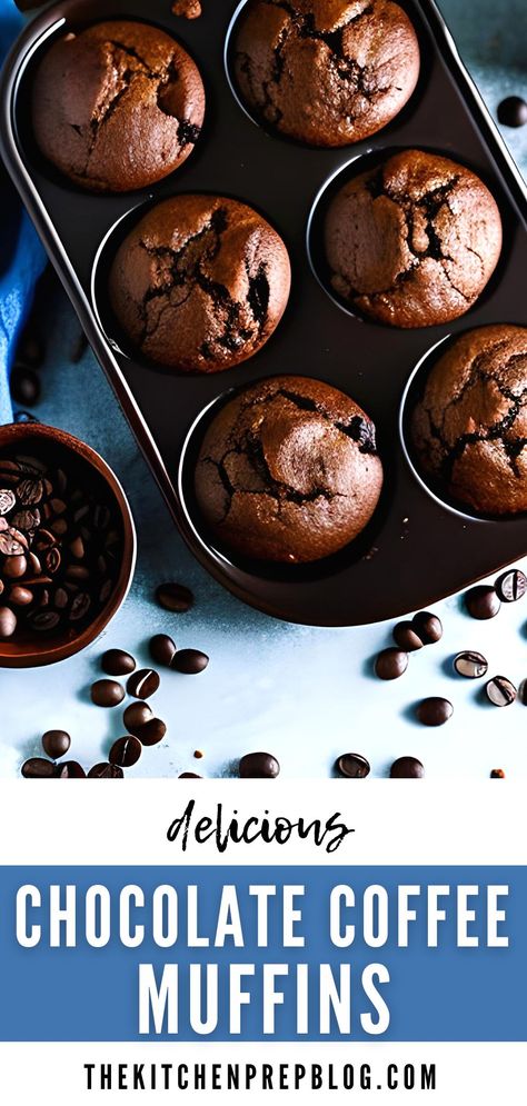 Mocha Chocolate Chip Muffins, Instant Coffee Muffins, Coffee Muffins Recipes Easy, Coffee Chocolate Muffins, Coffee Chocolate Chip Muffins, Mocha Muffins Recipe, Chocolate Espresso Muffins, Chocolate Mini Muffins, Coffee Muffins