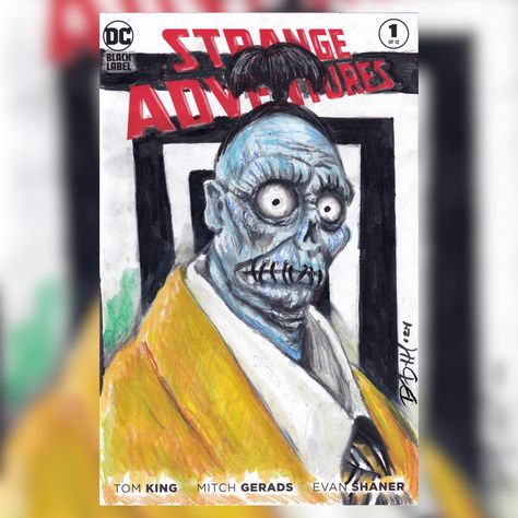 Bob Beetlejuice, Beetlejuice Shrunken Head, Strange Adventures, Blank Comic Book, Book Sketch, Sketch Cover, Shrunken Head, Beetlejuice Beetlejuice, Tim Burton Movie