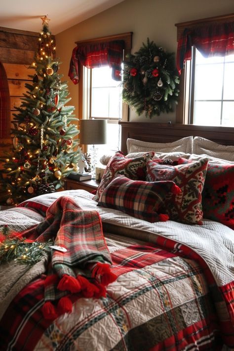 Christmas Room Inspiration, Natal Aesthetic, Xmas Decor Ideas, Christmas Bedrooms, Christmas Kids Room, Future Christmas, Decor Ideas For Bedroom, Dreamy Space, Cottagecore Christmas