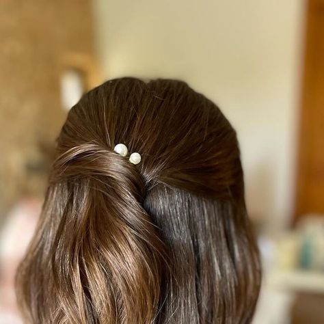 Mallorca Bridal Hair & Makeup by Lauren on Instagram: "Favourite half up half down variation? 1, 2 or 3? 😍 

There’s no denying this hair style is here to stay for brides and bridesmaids alike! I love that it can be customised so much to any wedding dress or personality.  It also provides a great anchor point for your veil!

#mallorcahairstylist #mallorcaweddings #bridalhairinspo #weddinghairinspo #halfuphalfdown #bridesmaidshairstyles #bridalhairstyles 

Mallorca Wedding Hair | Bridal Hairstyle Ideas" Bridal Hairstyle Ideas, Wedding Hair Bridal, Mallorca Wedding, Bridal Hair Makeup, Bridal Hairstyle, Bridal Hair And Makeup, Brides And Bridesmaids, Half Up Half Down, Half Up