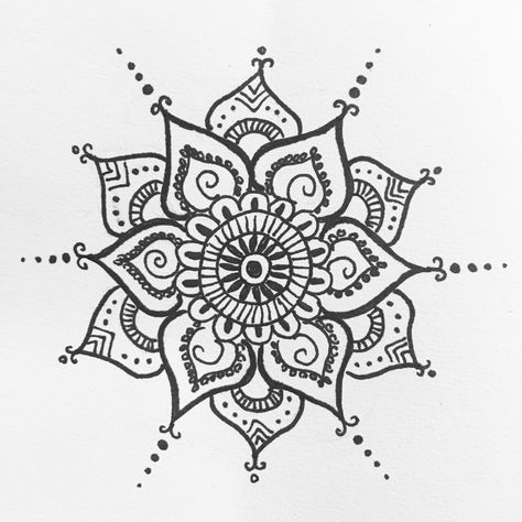 40 Beautiful Mandala Drawing Ideas & How To CFC Mandala Drawing Ideas, Mehndi Flowers, Ankle Tats, Mandala Clock, Hand Drawn Mandala, Chest Tattoo Ideas, Mandala Sketch, Ankle Tat, Drawn Mandala