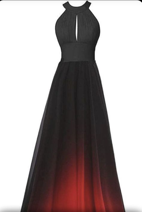 Black And Red Maid Of Honor Dress, Black Maid Of Honor Dress, Red And Black Ball Gown, Dark Prom Dresses, Character Fashion, Military Ball Dresses, Maid Of Honour Dresses, Dark Wedding, Ombre Dress