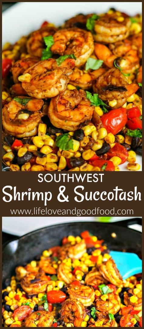 Southwest Shrimp, Succotash Recipe, Gumbo Recipe, Fresh Corn, Sunday Dinner, Alfredo Sauce, Southern Recipes, Shrimp Recipes, Sauce Recipe