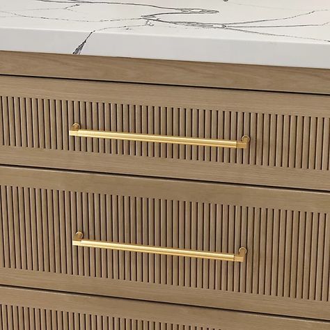 4433 Gramercy Pull - Lifetime (PVD) Satin Brass | Baldwin Hardware Baldwin Hardware, Handle Cabinet, Hollywood Hills, Appliance Pull, Cabinet And Drawer Pulls, Highland Park, Back Plate, Transitional Design, Satin Brass