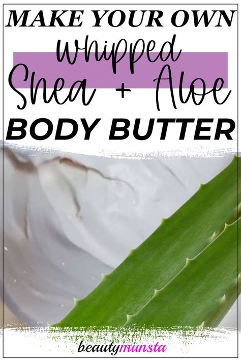 When you combine shea butter and aloe vera, you get - MAGIC. This delectable whipped shea butter recipe uses just aloe vera to give an airy gliding body butter that is irresistable. Diy Whipped Shea Butter, Whipped Shea Butter Recipe, Aloe Vera Face Cream, Aloe Body Butter, Body Cream Recipe, Natural Beauty Hacks, Aloe Vera Cream, Shea Butter Recipes, Healthy Nutrition Plan