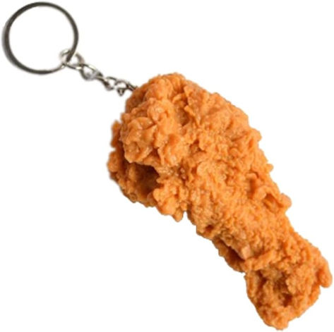 My son collects weird keychains.  Saving this one for later! Food Keychain, Fried Chicken Legs, Chicken Legs, Handbag Purse, Fried Chicken, My Son, Keychains, Car Accessories, Fashion Branding