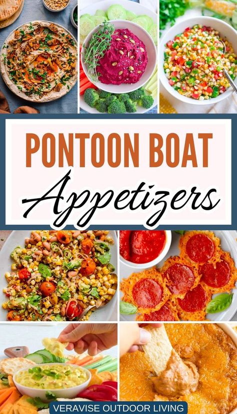 Pontoon Boat Appetizers Boating Food Ideas Summer, Boat Appetizers, Bacon Cheese Quiche, Corn Relish Dip, Dip With Veggies, Boat Recipes, Easy Corn Salsa, Boat Snacks, Bacon And Cheese Quiche