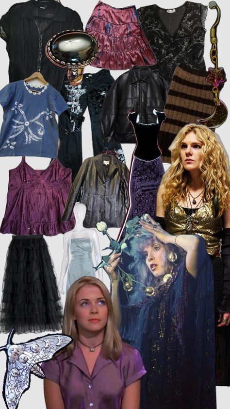 #witches #ahs #stevienicks #mistyday #sabrinatheteenagewitch #whimsigoth #90saesthetic Ahs Witch Outfit, Coven Ahs Outfits, Ahs Coven Outfits, Ahs Witches, Ahs Outfits, Ahs Coven, 90’s Aesthetic, Witch Outfit, Stevie Nicks