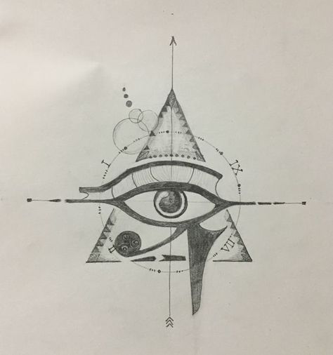 Eye Of Horus Pyramid Tattoo, Horus Tattoo Eye, Eye Pyramid Tattoo, Pyramid Eye Tattoo, Egyptian Pyramid Tattoo, Tattoo Ideas Female Spiritual, Pyramid Tattoos, Horus Eye Tattoo, Eye Of Horus Art