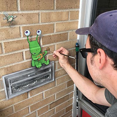 3d Illusion Drawing, David Zinn, Columbus Indiana, Visitors Center, Street Wall, Street Art Banksy, Sidewalk Art, Street Wall Art, Street Painting