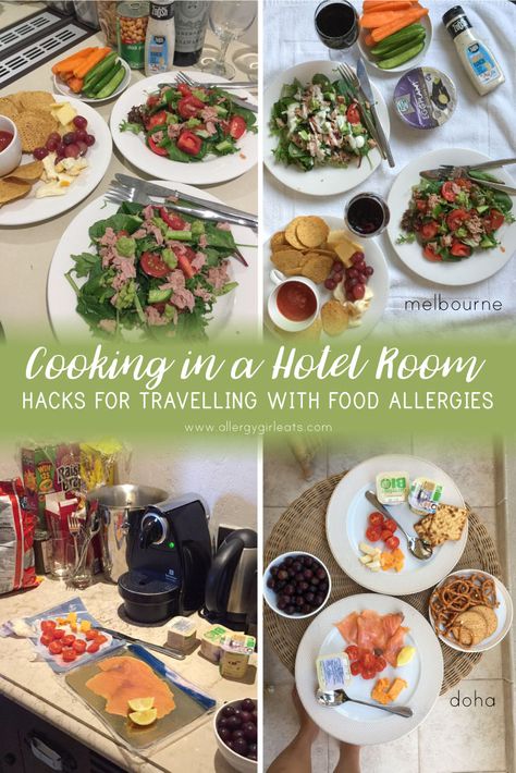 Hotel Room Cooking, Hotel Room Hacks, Living In A Hotel, Hotel Hacks, Plane Food, Vacation Meals, Room Hacks, Hotel Food, Cereal Recipes