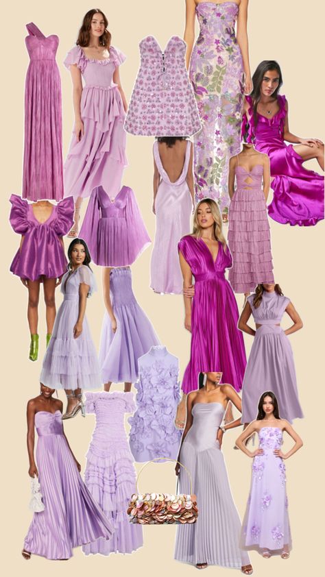 Mix Match Bridesmaid Dresses, Mix Match Bridesmaids, Purple Bridesmaid Dress, Future Clothes, Bridesmaid Dress Colors, Wedding Goals, Wedding Mood Board, Wedding Mood, Feminine Dress