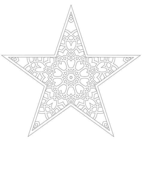 Gold Christmas Star Coloring Pages - Coloring Cool Christmas Tree Template, Star Coloring Pages, Gift Drawing, Christmas Stencils, Black Christmas Trees, Star Tree Topper, Colouring Printables, Paper Christmas Tree, Doodle Coloring