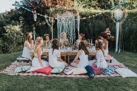 Boho Hen Party, Boho Bachelorette Party, Diy Bridal Party, Boho Bachelorette, Bohemian Bridal Shower, Boho Bridal Shower, Boho Party, Party Photography, Hens Night