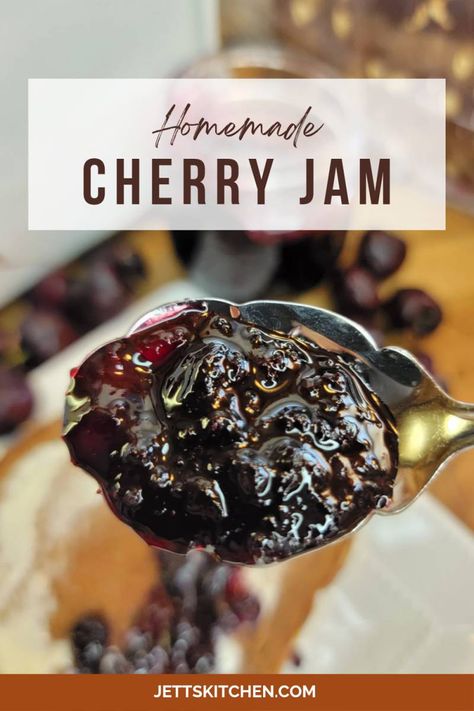 Cherry Jam; No Pectin Required Sour Cherry Jam Recipe, Jam Uses, Cherry Jam Recipe, Morello Cherries, Pectin Recipes, Jelly Maker, Sour Cherry Jam, Cherry Jam Recipes, Making Desserts