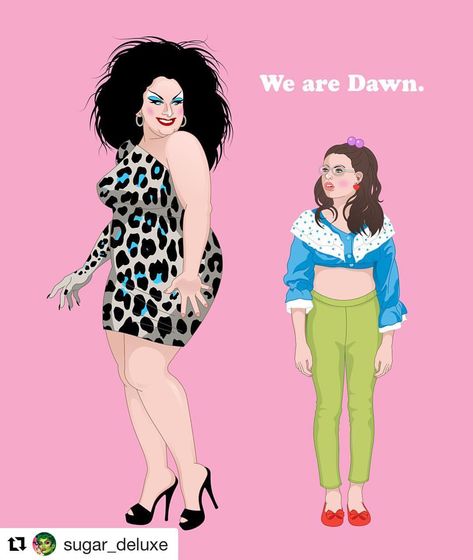 - Divine (@divineofficial) on Instagram: “We are Dawn (Davenport and Wiener). by @sugar_deluxe #divine #dawndavenport #dawnwiener…” Dawn Weiner, Dawn Wiener, John Waters, Awesome Stuff, That Look, Tattoos, Movie Posters, On Instagram, Quick Saves