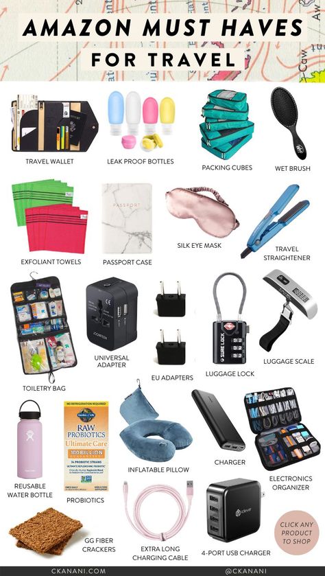 The best Amazon products for travel — everything you need to bring on your next trip! #travel #amazon #amazonprime #traveltips #packingtips #packing    Amazon things to buy on, Amazon finds, Amazon must haves, Amazon travel essentials, Amazon products, Amazon prime, Amazon travel products, what to buy on Amazon, travel packing, travel packing hacks, travel packing tips, travel packing list Best Reusable Water Bottle, Travel Packing Checklist, Travel Bag Essentials, Silk Eye Mask, Travel Essentials List, Packing Checklist, Amazon Travel, Packing Hacks, Travel Must Haves