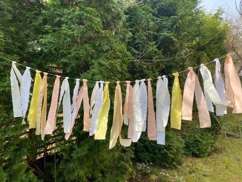 miovinta - Etsy Estonia Bridal Shower Bunting, Reggio Amelia, Ribbon Bunting, Lace Garland, Outdoor Garden Wedding, White Garland, Party Girlande, Birthday Festival, Garden Party Decorations