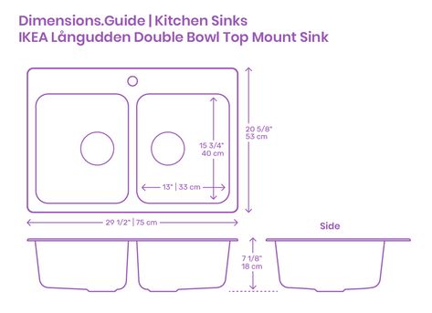 Double Sink Size, Sink Sizes Kitchen, Double Sink Kitchen, Kids Sink, Kitchen Sink Dimensions, Kitchen Sink Sizes, Sink Dimension, Top Mount Kitchen Sink, Sink Sizes