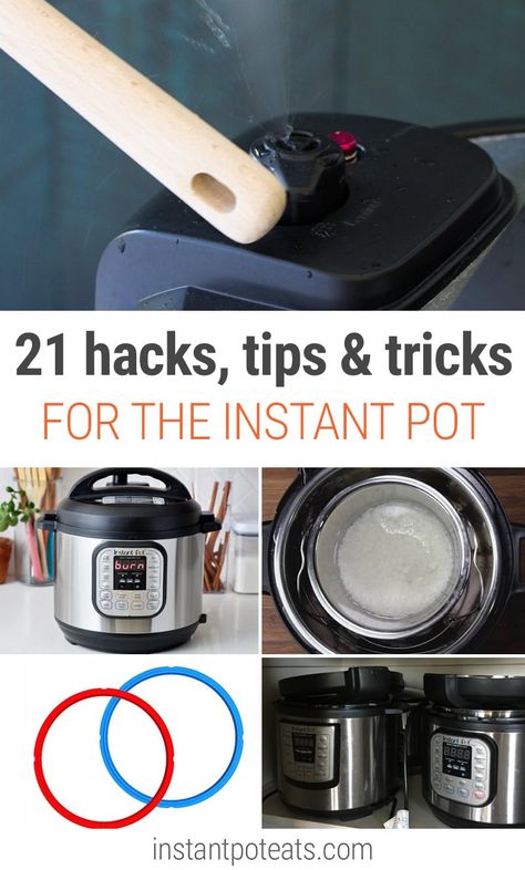 Here are practical Instant pot tips, hacks, tips, and tricks for you to take advantage of and get the best use out of your pressure cooker. Make life a little more convenient from safety matters to avoiding sealing ring odours. #instantpot #instantpottips #kitchentips #cookingtips #cookinghacks #pressurecooker Instant Pot Tips, Instant Pot Veggies, Crockpot Express, Trivets Diy, Hacks And Tricks, Best Instant Pot Recipe, Instant Pot Dinner Recipes, Pressure Cookers, Insta Pot