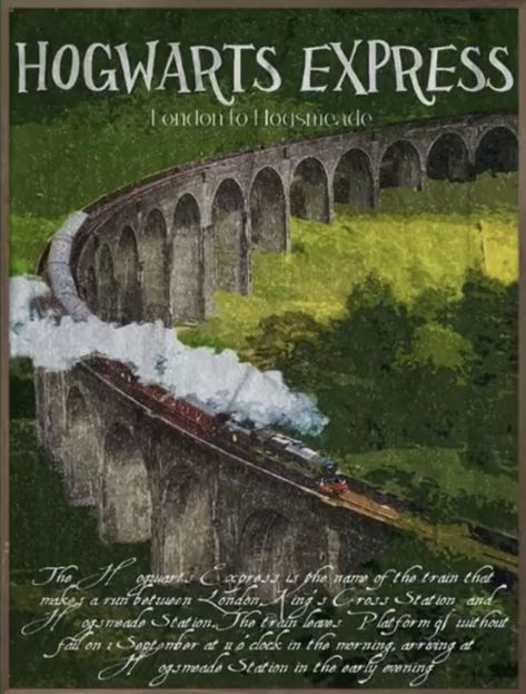 Harry Potter Wall, Harry Potter Poster, Hogwarts Express, Poster Room, Art Poster Prints, Harry Potter Aesthetic, Picture Collage Wall, Vintage Poster Art, Poster Poster