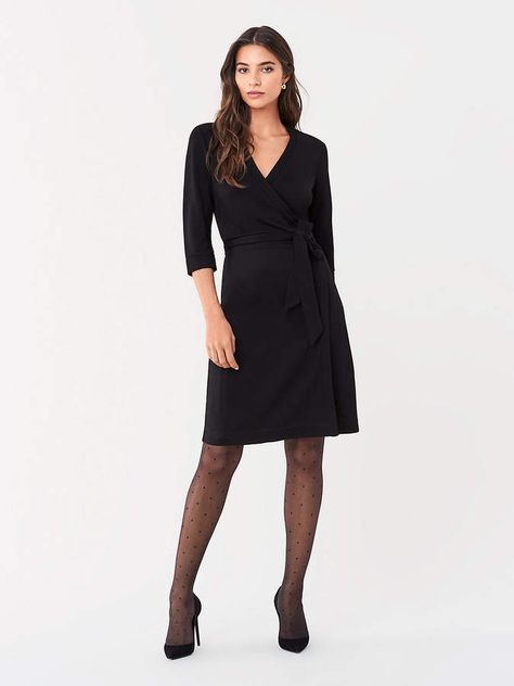 Diane von Furstenberg New Julian Two Jersey Wrap Dress #Sponsored , #SPONSORED, #Furstenberg#von#Diane Black Wrap Dress Outfit Classy, Black Wrap Dress Outfit, Wrap Dress Outfit, Dvf Wrap Dress, Wrap Dress Styles, Jersey Wrap Dress, Outfit Classy, Black Wrap, Black Wrap Dress