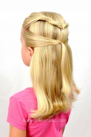 Quick & Easy Back-to-School Hairstyle | BabesInHairland.com  #backtoschool #hairstyle #hair #easyhairstyle School Picture Hairstyles, School Hairstyles For Teens, Girls School Hairstyles, Easy Hairstyles Quick, Easy Hairstyles For School, Girl Hair Styles, Hairstyles For Teens, Ultra Beauty, School Hair