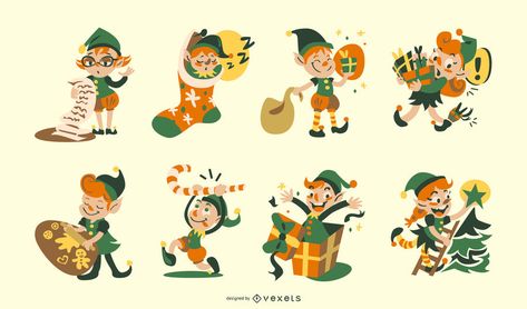 Christmas elf character set #AD , #affiliate, #affiliate, #elf, #character, #set, #Christmas Elf Illustration Character Design, Christmas Elf Character Design, Christmas Elf Character, Elf Illustration, Elf Writing, Winter Illustrations, Elf Characters, Elf Magic, Elf On A Shelf