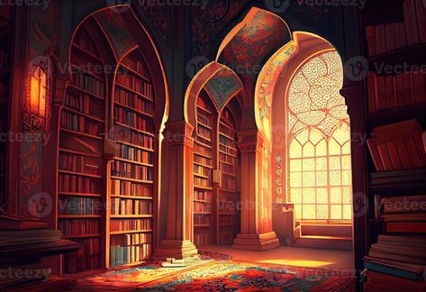 Islamic Bg, Islamic Books Library, Islamic Library, Books Wallpaper, Wallpaper Bright, Unique Iphone Wallpaper, Old Libraries, Library Wall, Book Background