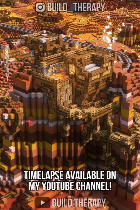 Minecraft Badlands, Minecraft Building Guide, Rumah Minecraft Sederhana, Minecraft Structures, Minecraft Medieval, Minecraft Room, Cute Minecraft Houses, Minecraft City, Minecraft Plans