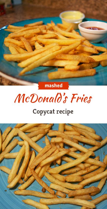 Make your own McDonald's fries at home. You won't believe what's in these! #copycat #mcdonalds #fries Copycat Mcdonalds Fries, How To Make Mcdonalds Fries, Diy Mcdonalds Fries, Mcdonalds Fries Recipe, Mcdonald’s Fries Recipe, Mcdonald's Fries, Mcdonald’s French Fries, Mcdouble Recipe, Mcdonald’s Fries