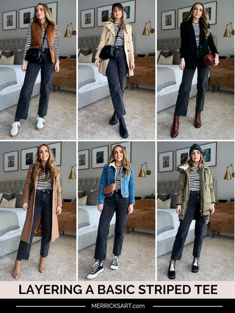 How to Switch Up An Outfit with Layers and Accessories - Merrick's Art Black Jeans Outfit Casual, Madewell Leather Jacket, Layered Winter Outfits, Layer Clothes, Layered Outfits, Color Combos Outfit, Black Jeans Outfit, Forward Thinking, Layering Outfits