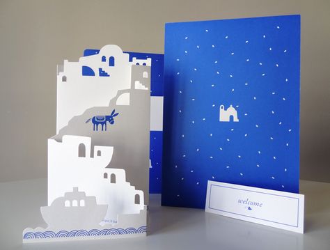 Santorini-inspired wedding invitation Greek Pattern, Ocean Wedding, Greek Design, Santorini Wedding, Greek Wedding, Greece Wedding, Wedding Mood, Anniversary Parties, Santorini