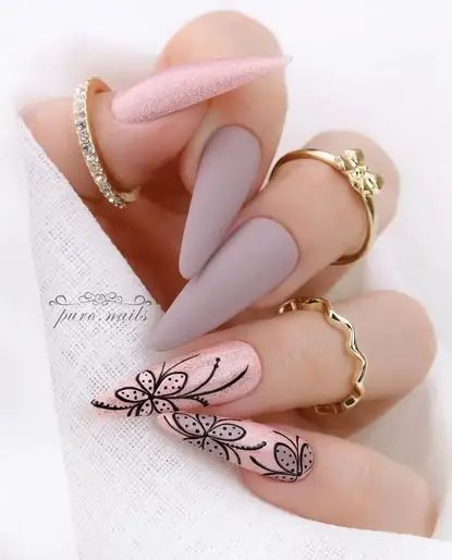 Long Stiletto Nails Designs - Try These 25 Nail Ideas - Emerlyn Closet Long Stiletto Nails Design, Stilleto Nails Designs Summer, Stiletto Nails Designs Summer, Stiletto Nails Design, Summer Nails Acrylic, Trending Summer Nails, Summer Nails 2023, Stilleto Nails Designs, Long Stiletto Nails