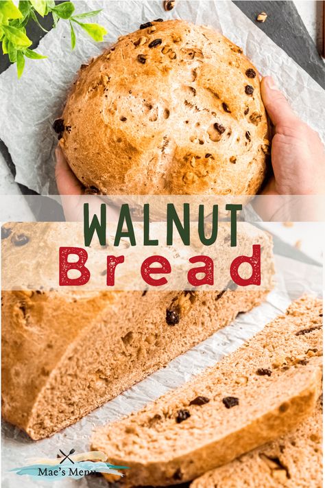 Walnut Bread Walnut Bread Recipe, Homemade Bread Recipe, Multigrain Bread, Walnut Bread, No Rise Bread, Vegetable Side Dishes Recipes, Best Bread Recipe, Fourth Of July Food, Bread Toast