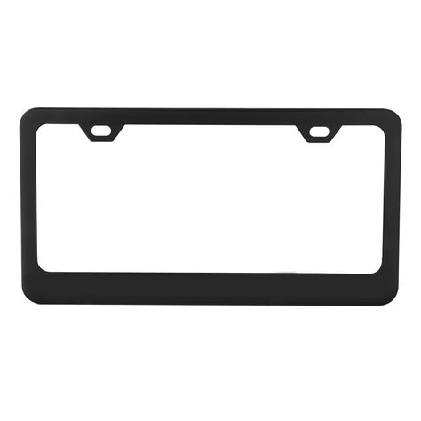 Amazon.com: Grand General 60439 Matte Black Powder Coated License Plate Frame with 2 Holes: Automotive Easy Frame, Car License, Car License Plate, Shopping Deals, License Plate Frame, Plate Frames, License Plate Frames, Powder Coating, Chrome Plating