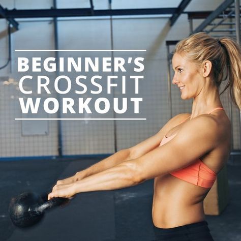 Beginner's CrossFit Workout - a great way to test the waters of CrossFit!  #CrossFit #beginnersworkout #workouts Beginner Crossfit, Crossfit Workouts For Beginners, Crossfit At Home, Whole Body Workouts, Crossfit Workout, Crossfit Training, Crossfit Workouts, Kettlebell Workout, Workout For Beginners