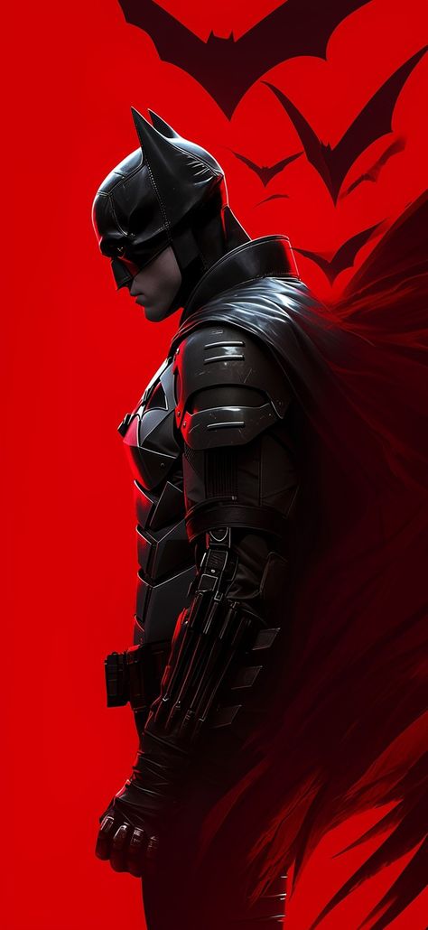 Red Batman Wallpaper, Batman Dark Knight Wallpaper, Iphone Wallpaper Batman, Batman Wallpaper Iphone Dark, Dc Comics Wallpaper Iphone, Superhero Wallpaper Iphone, Wallpaper Gamer, Dark Knight Wallpaper, Batman Wallpaper Iphone