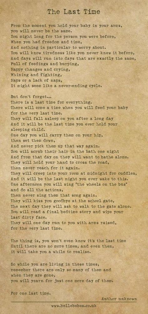 Mom Writes Tear-Worthy Poem About Kid's Growing Up: "The Last Time" – InspireMore The Last Time Poem, Time Poem, Growing Up Quotes, My Children Quotes, Mothers Love Quotes, Poems Beautiful, Daughter Quotes, Mother Quotes, Word Families