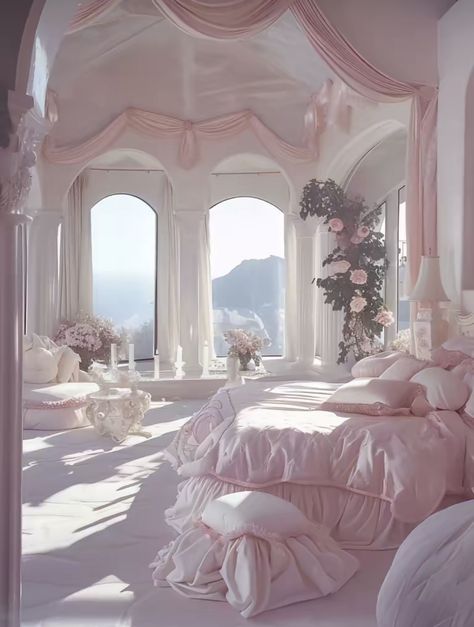 Princess Room Royal, Pink Coquette Room, Pretty Bedrooms, Zimmer Diy, Dream Bedroom Inspiration, Chic Room, Coquette Room, Dream Life House, Dream Apartment Decor