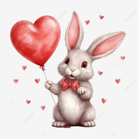 valentines day bunny with heart rabbit pattern cute bunny cute rabbit png Rabbit Png, Holding A Heart, Rabbit Pattern, Patterns Ideas, Transparent Image, Cute Rabbit, Cute Bunny, Free Png, A Heart